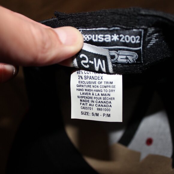 3/$118- Spyder US Ski Team USA 2002 Winter Olympics fitted hat cap Canada made - Picture 10 of 11